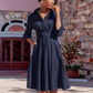 Vireous Timeless Elegant Shirt Dress, Spring and Autumn Collection