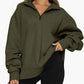 Vireous Turndown Collar Women's Sweatshirt Many Block Colours