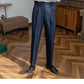 Men's Italian-Style High Waist Straight Leg Pants