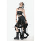 Dark in Love Ravena Buckled Faux Leather Corset Top