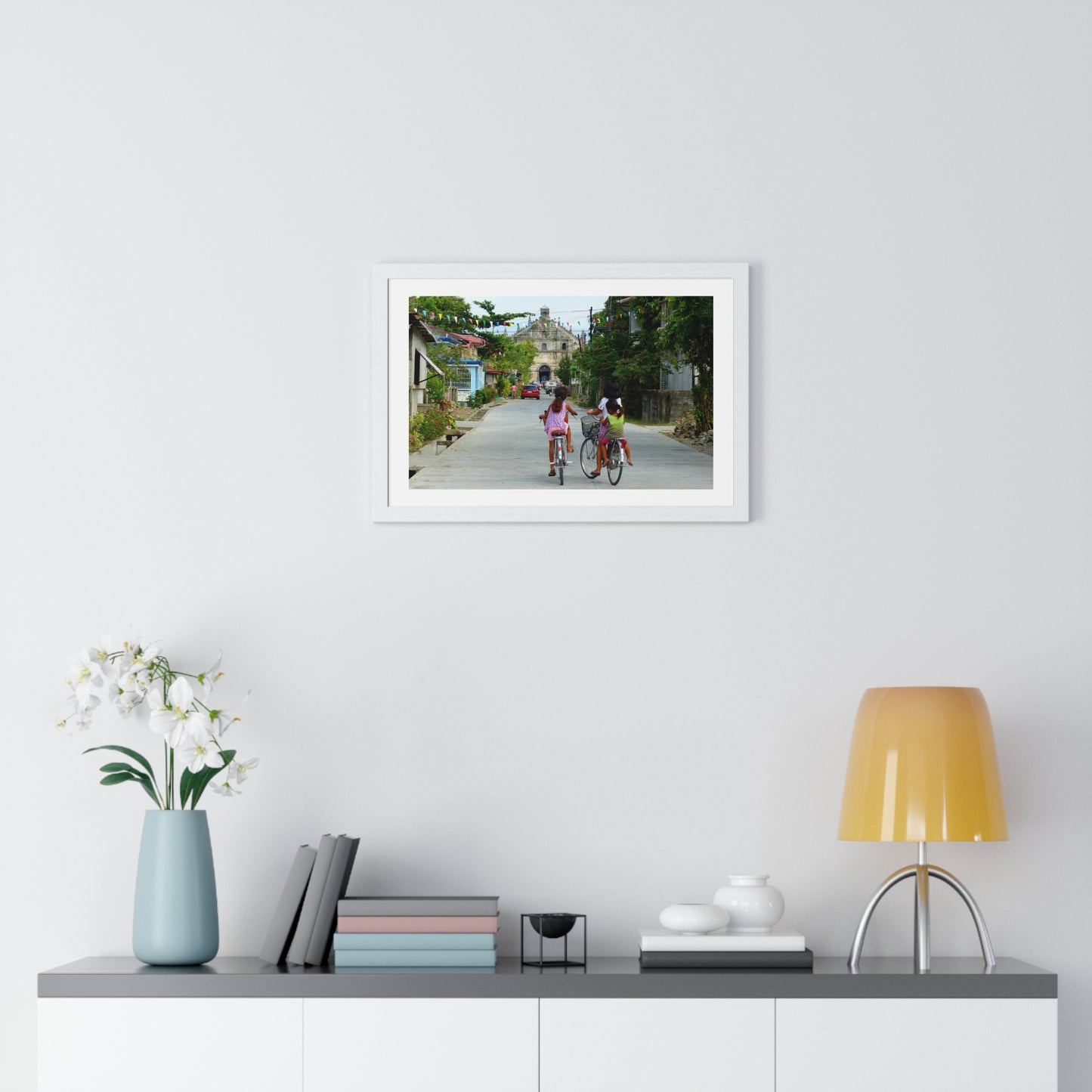 Street Scene, Philippines, Photographic Art, from the Original, Framed Print