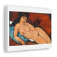 Nude on a Blue Cushion (1917) by Amedeo Modigliani, Canvas Art Print from the Original