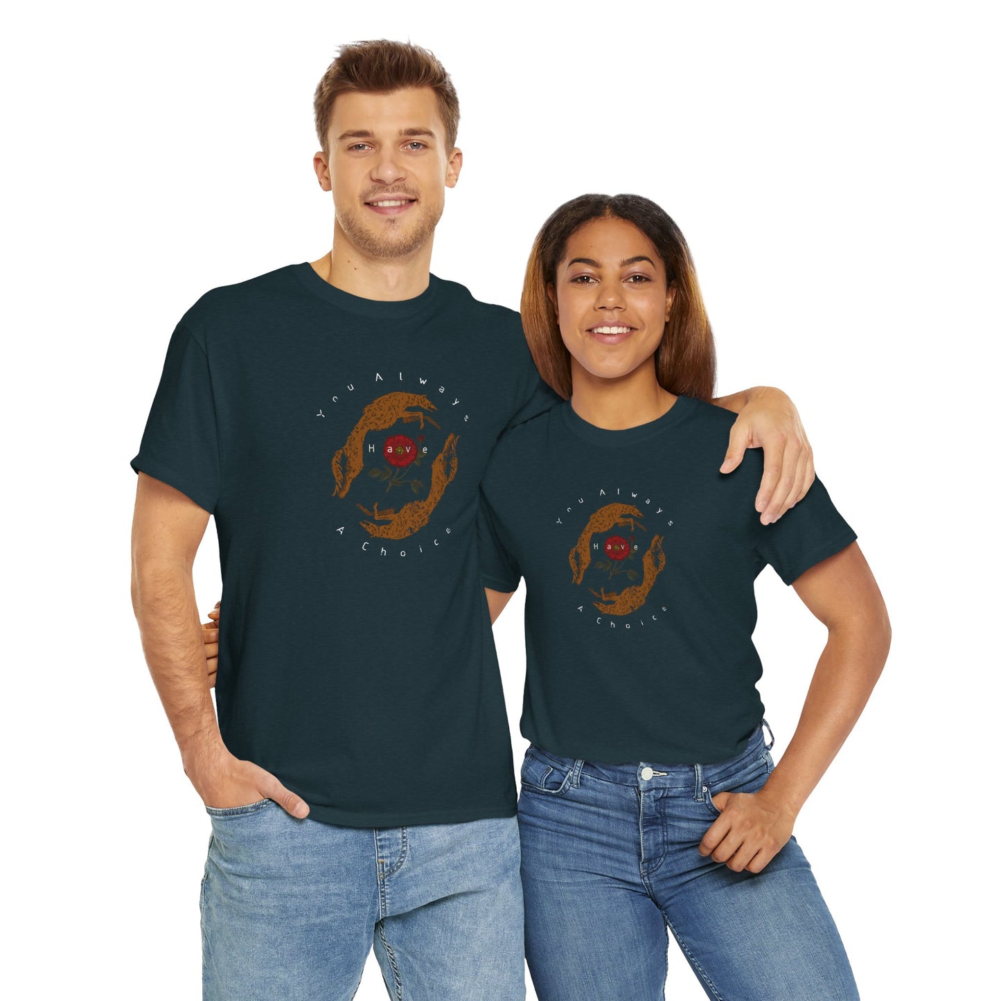 'You Always Have a Choice' Two Dogs Design T-Shirt