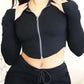 Quazen™️ Women's Crop Top Hoodie