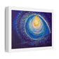 Fire in the Eye, Abstract Art 'Designed by AI' Print on Canvas