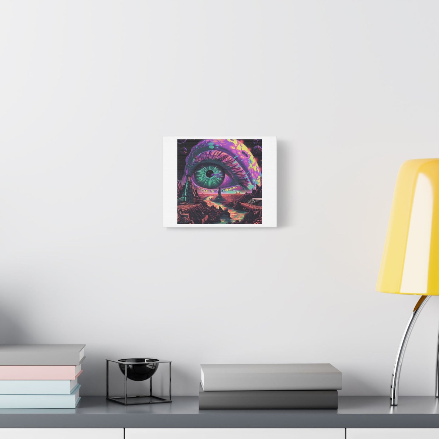 Human Eye is the Window to the World, Abstract Art V 'Designed by AI' Print on Canvas