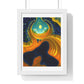 Approaching the Event Horizon, Abstract Art 'Designed by AI' Framed Print