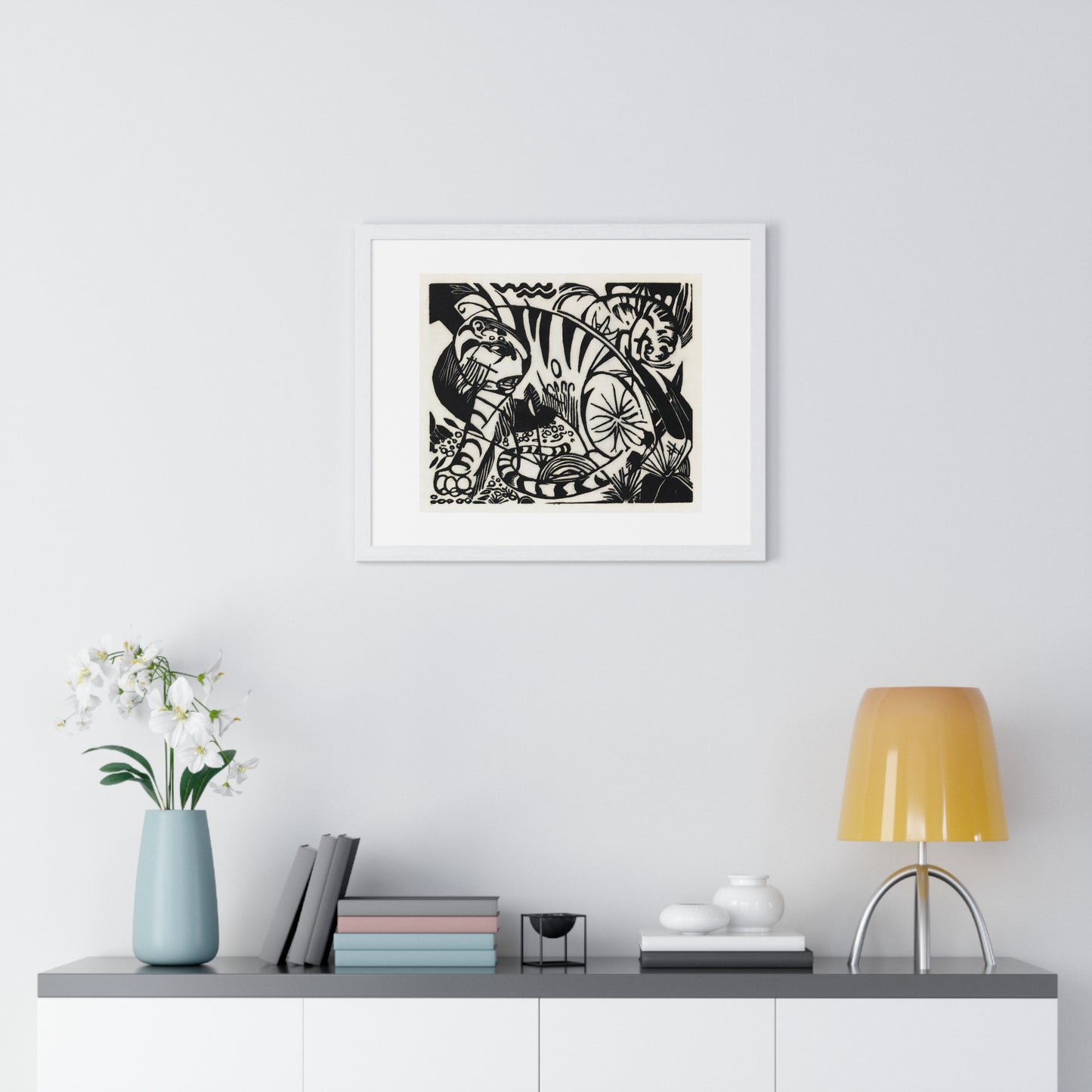 Tiger (1912) by Franz Marc, from the Original, Framed Art Print