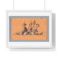 Uruguayan Photo Collage, Three People Holding Oars, Sitting on a Large Fish (circa 1875) Framed Art Print
