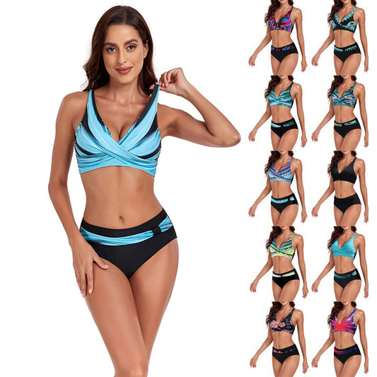 New Season Beach Split-Swimsuit Halter Bikini
