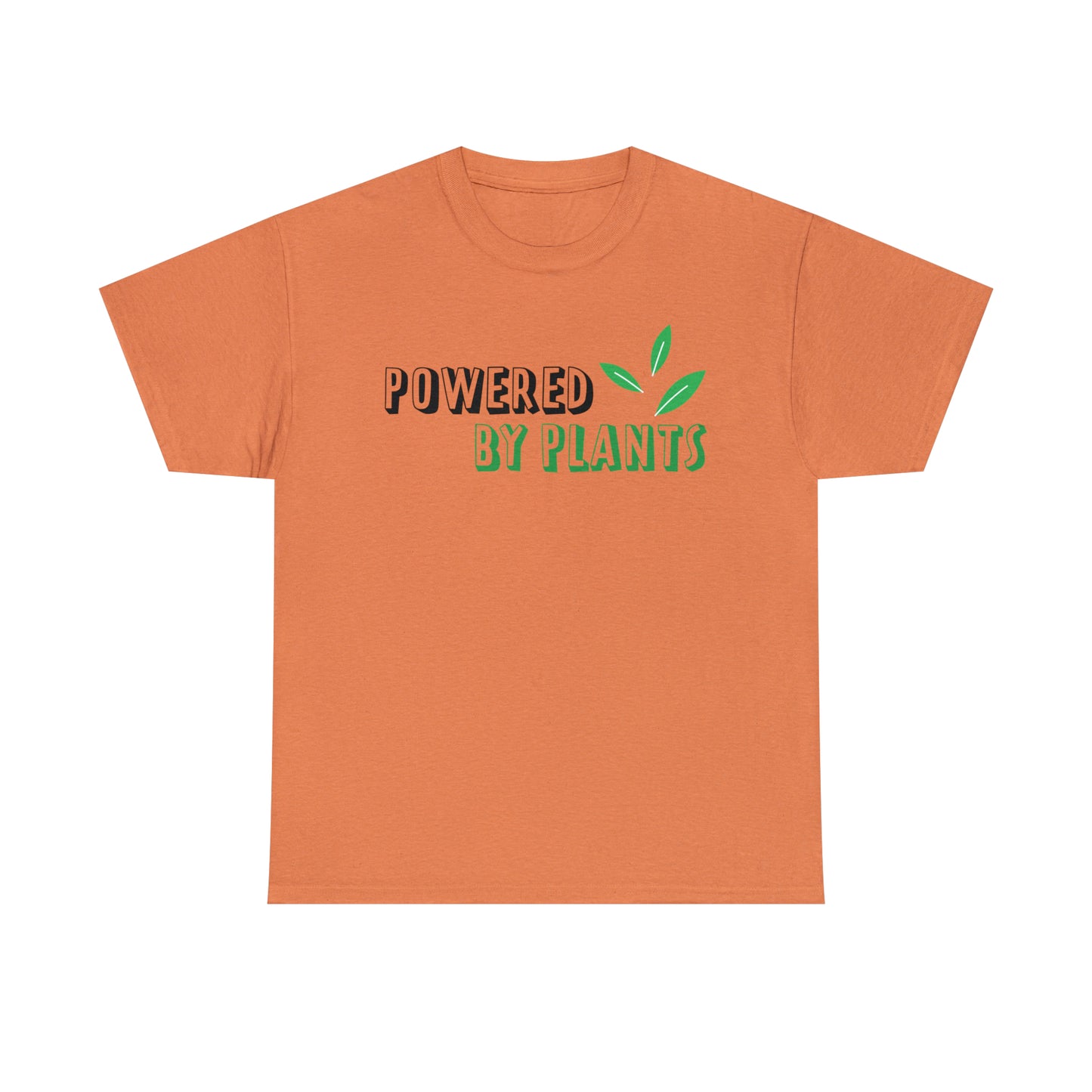 Powered By Plants Vegan T-Shirt Inspirational Unisex