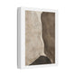 Travertine and Taupe Monoliths, Decor Art Print on Satin Canvas, Stretched