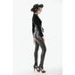 Dark in Love Serpentine Mesh-Panel Leggings