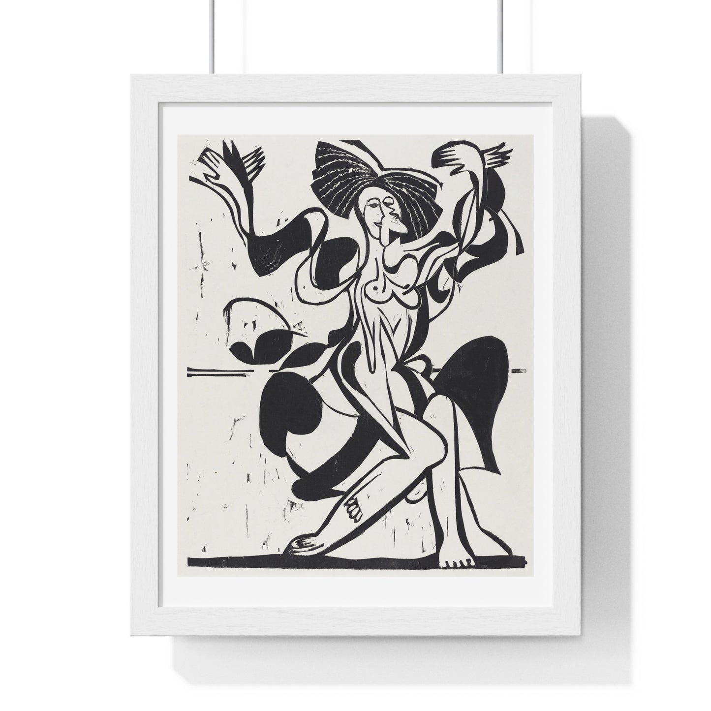 Mary Wigman's Dance (1933) by Ernst Ludwig Kirchner, from the Original, Framed Art Print