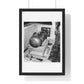 Atomic Bomb 'Little Boy' on Trailer Cradle, Before Being Loaded into Enola Gay's Bomb Bay, from the Original, Framed Print