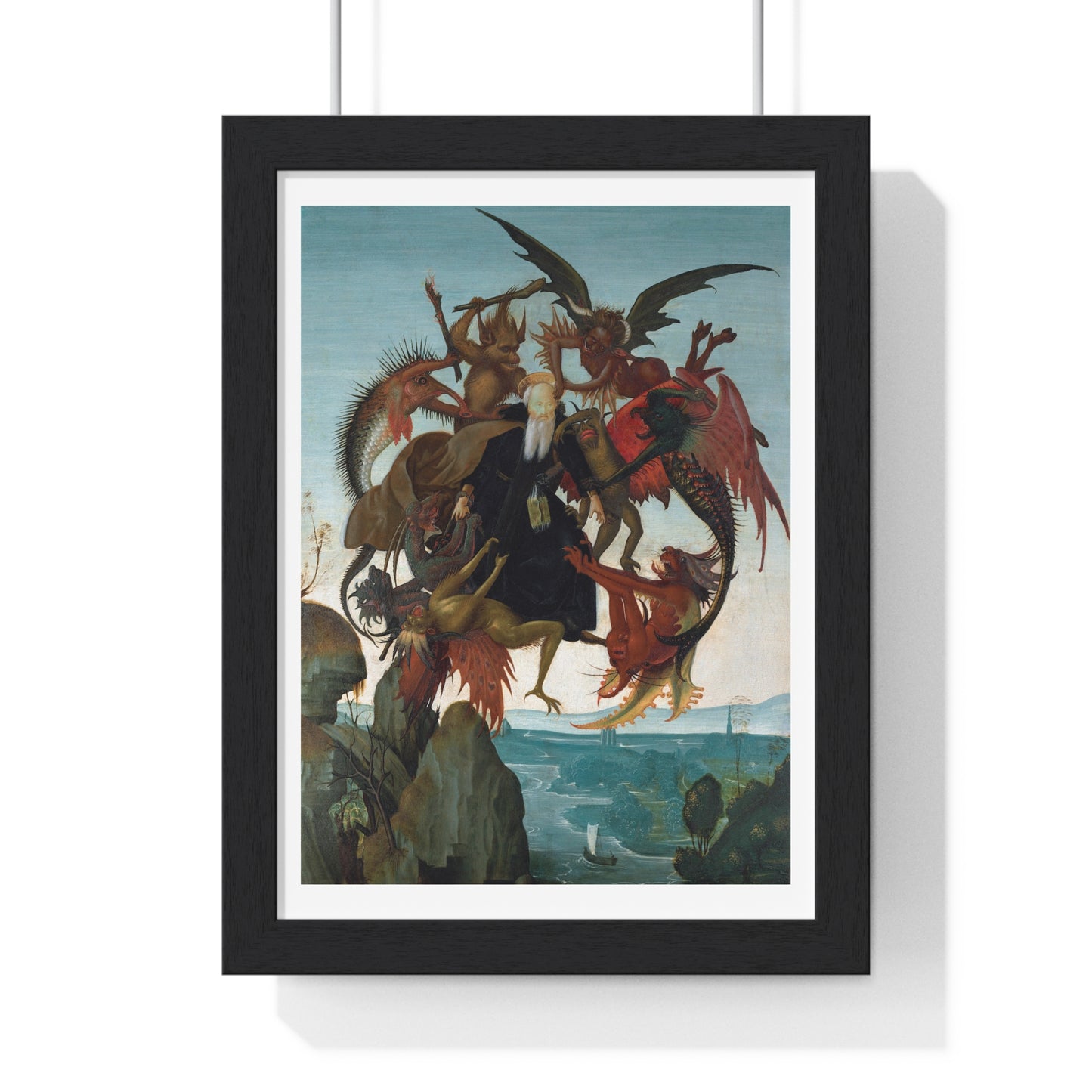 The Torment of Saint Anthony (1487) by Michelangelo Buonarroti, from the Original, Framed Art Print