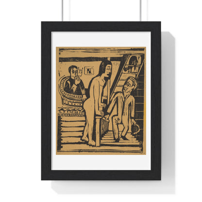 The Visit (1923) by Ernst Ludwig Kirchner, from the Original, Framed Art Print