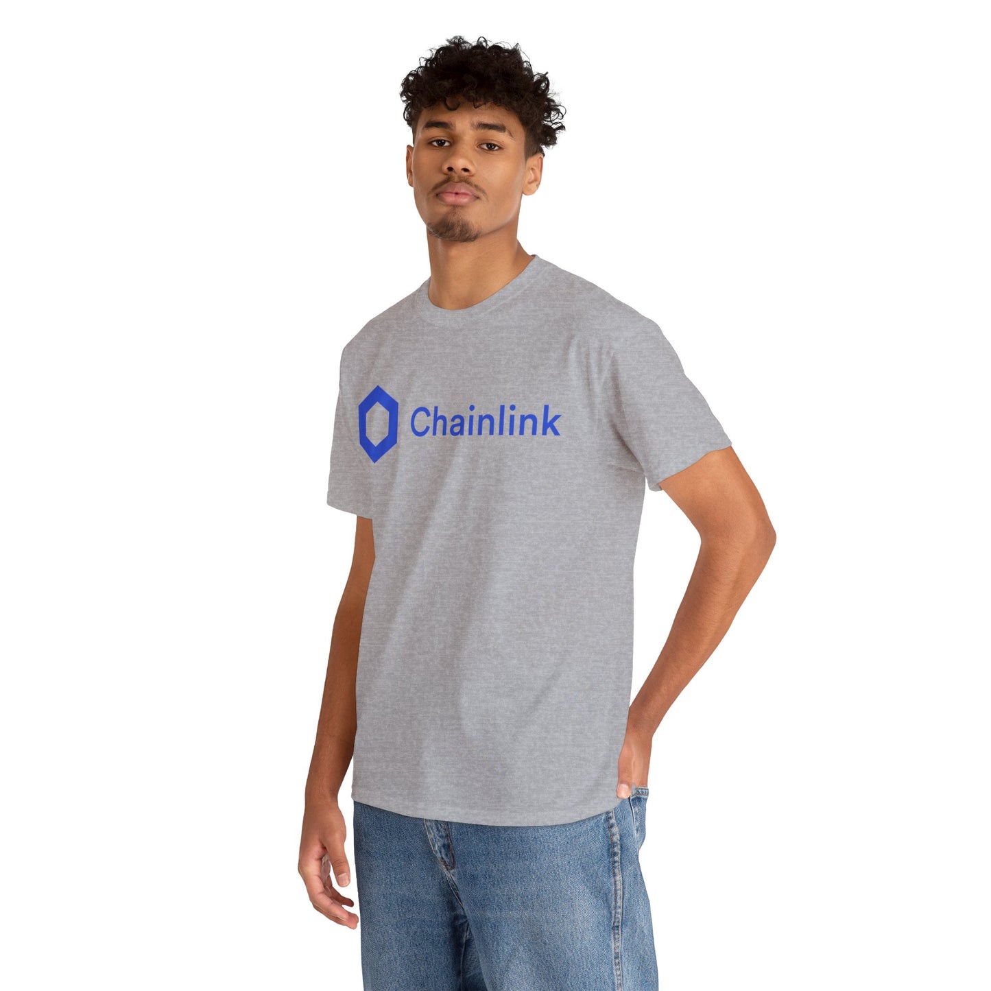 Chainlink #LINK Crypto Unisex Heavy Cotton T-Shirt