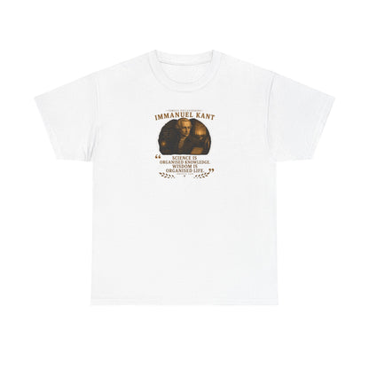 Immanuel Kant on Science and Wisdom, Philosophy Tribute T-Shirt