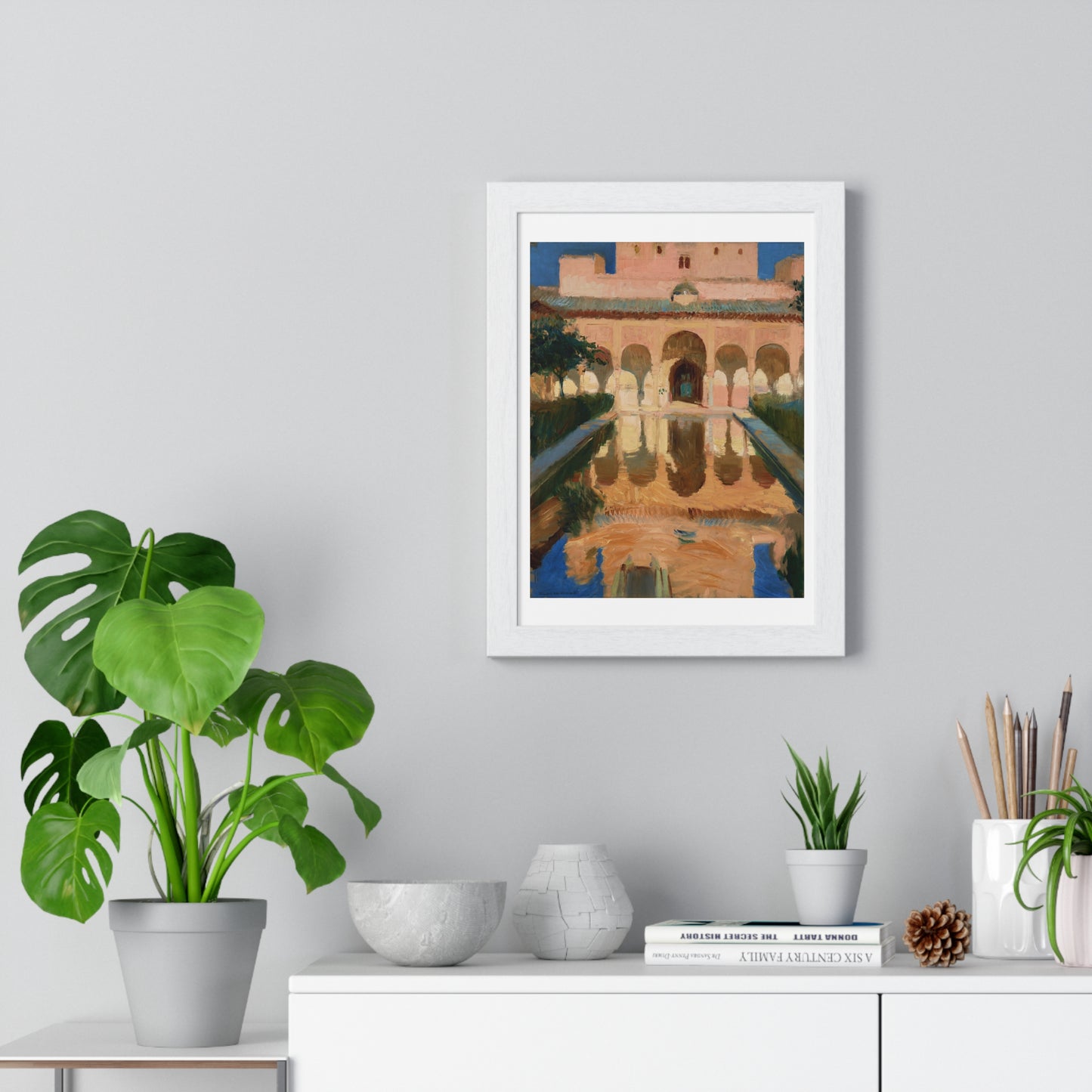 Hall of the Ambassadors, Alhambra, Granada (1909) by Joaquín Sorolla y Bastida, from the Original, Framed Print