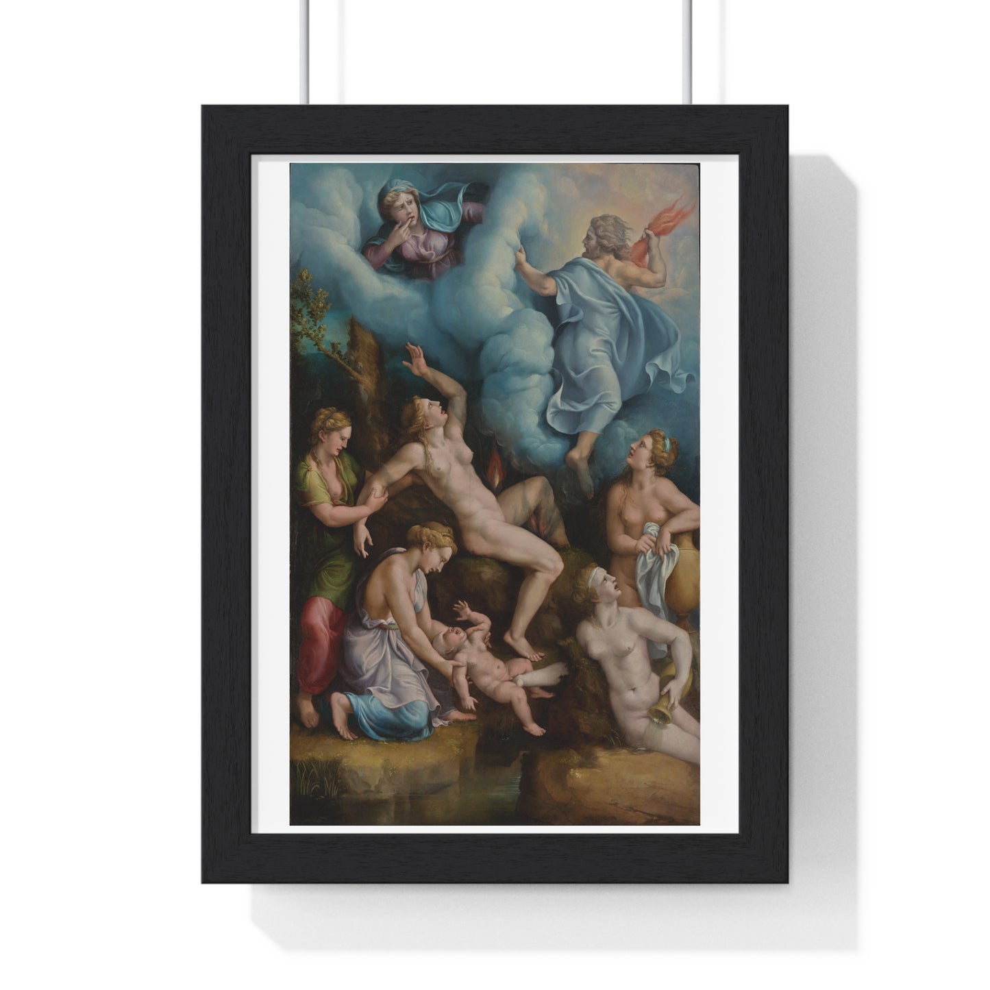 The Birth of Bacchus (circa 1530) by Giulio Romano Giulio Pippi, from the Original, Framed Art Print