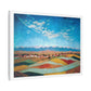 American Autumn Landscape, Pastel Art 'Designed by AI' Canvas Art Print