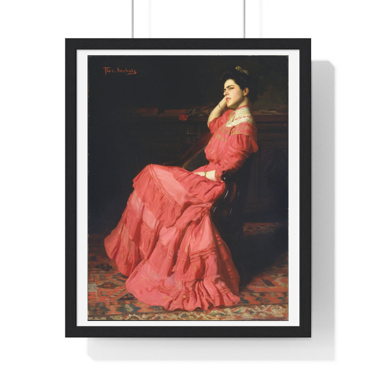 A Rose by Thomas Anshutz (1907) From the Original, Framed Art Print