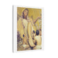 Cinematic Golden Goddess, Satin Canvas Wall Art