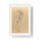 Nude by Egon Schiele, from the Original, Framed Art Print