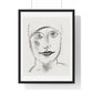 Woman's Head (circa 1927) by Leo Gestel, from the Original, Framed Art Print