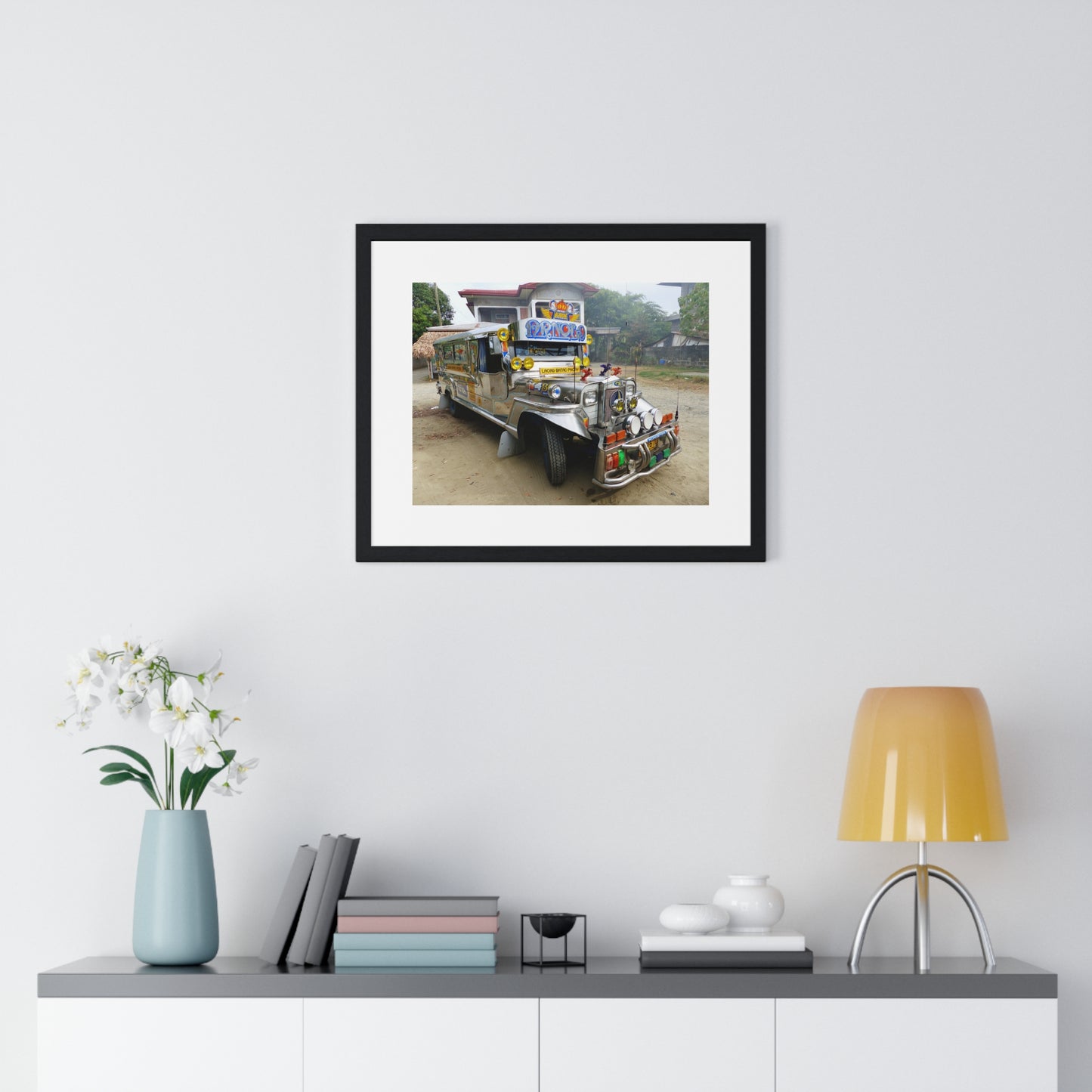 Jeepney, Philippines, Photographic Art, from the Original, Framed Print