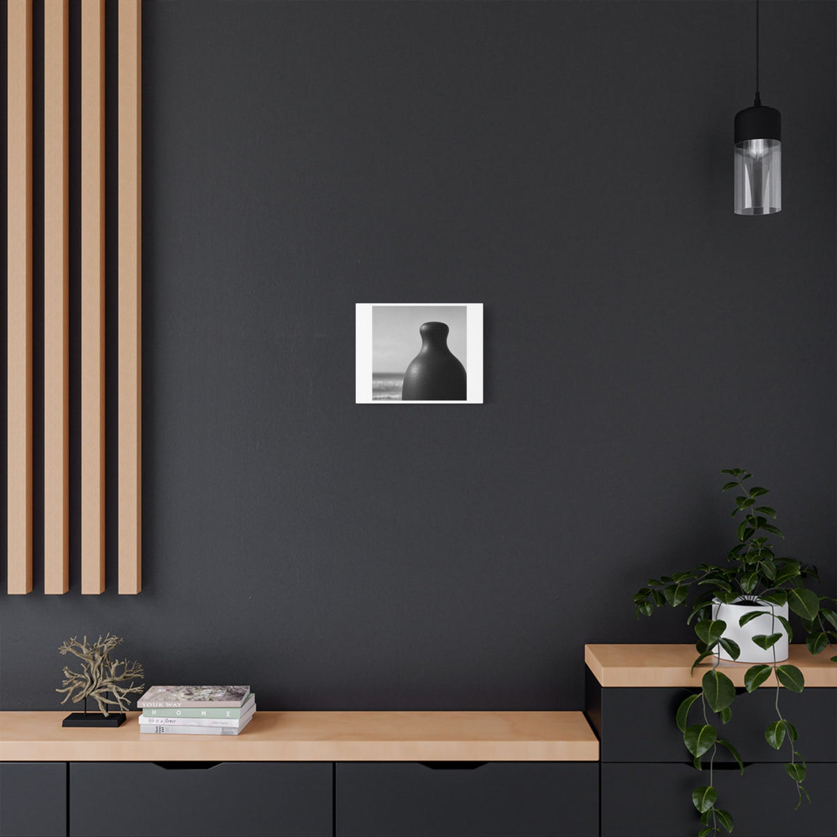 Black and White, Decor Art Print on Canvas