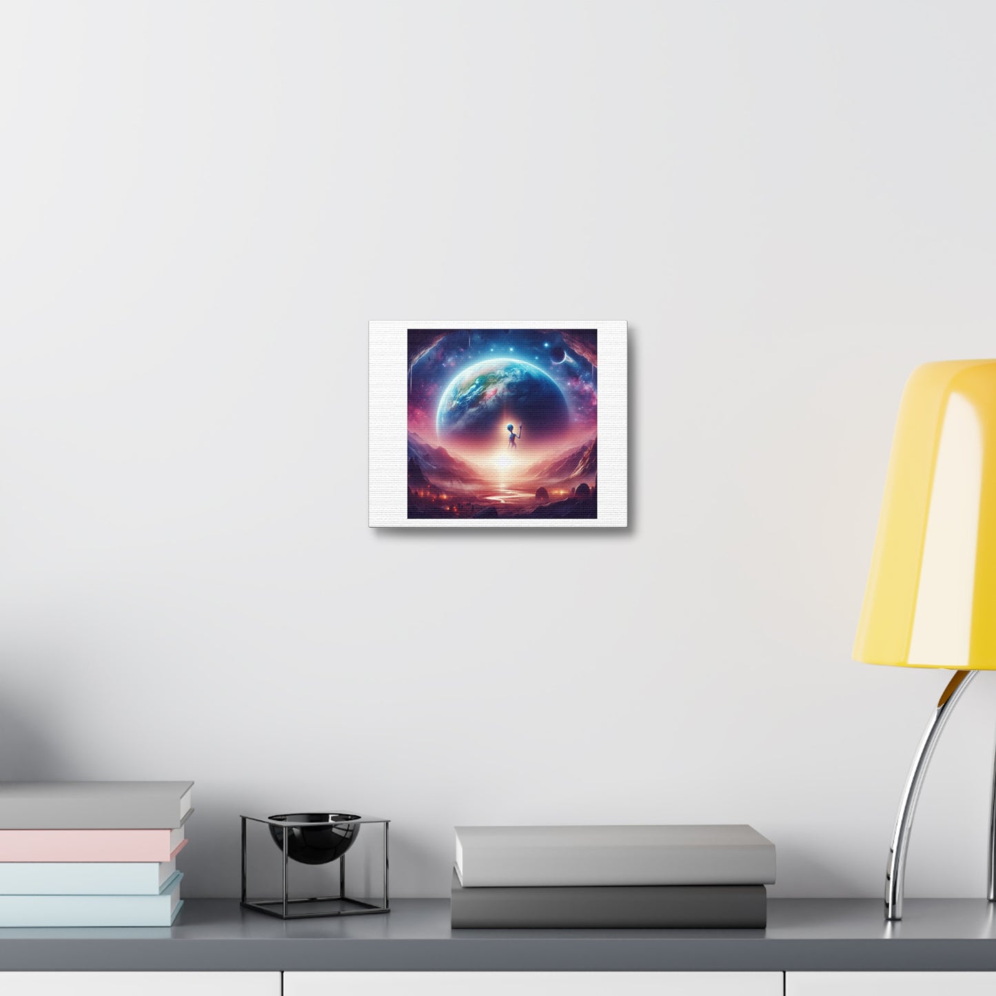 Life Exists Beyond Planet Earth, So How Do We Find It? 'Designed by AI' Art Print on Canvas