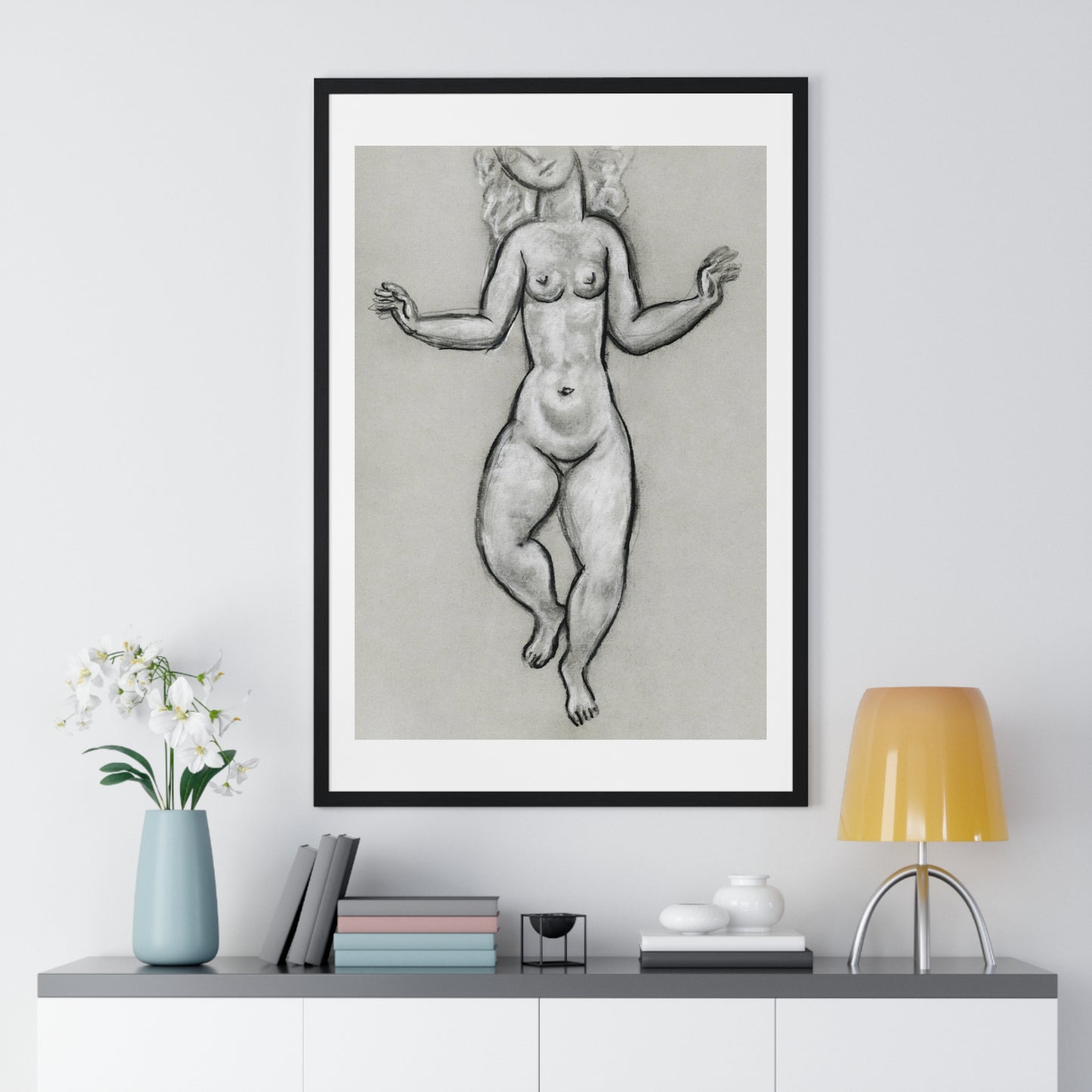 Dancing Naked Woman (circa 1891–1941) by Leo Gestel, from the Original, Framed Art Print