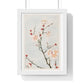 Plum Branches with Blossoms (1870–1880) by Megata Morikaga, from the Original, Framed Art Print