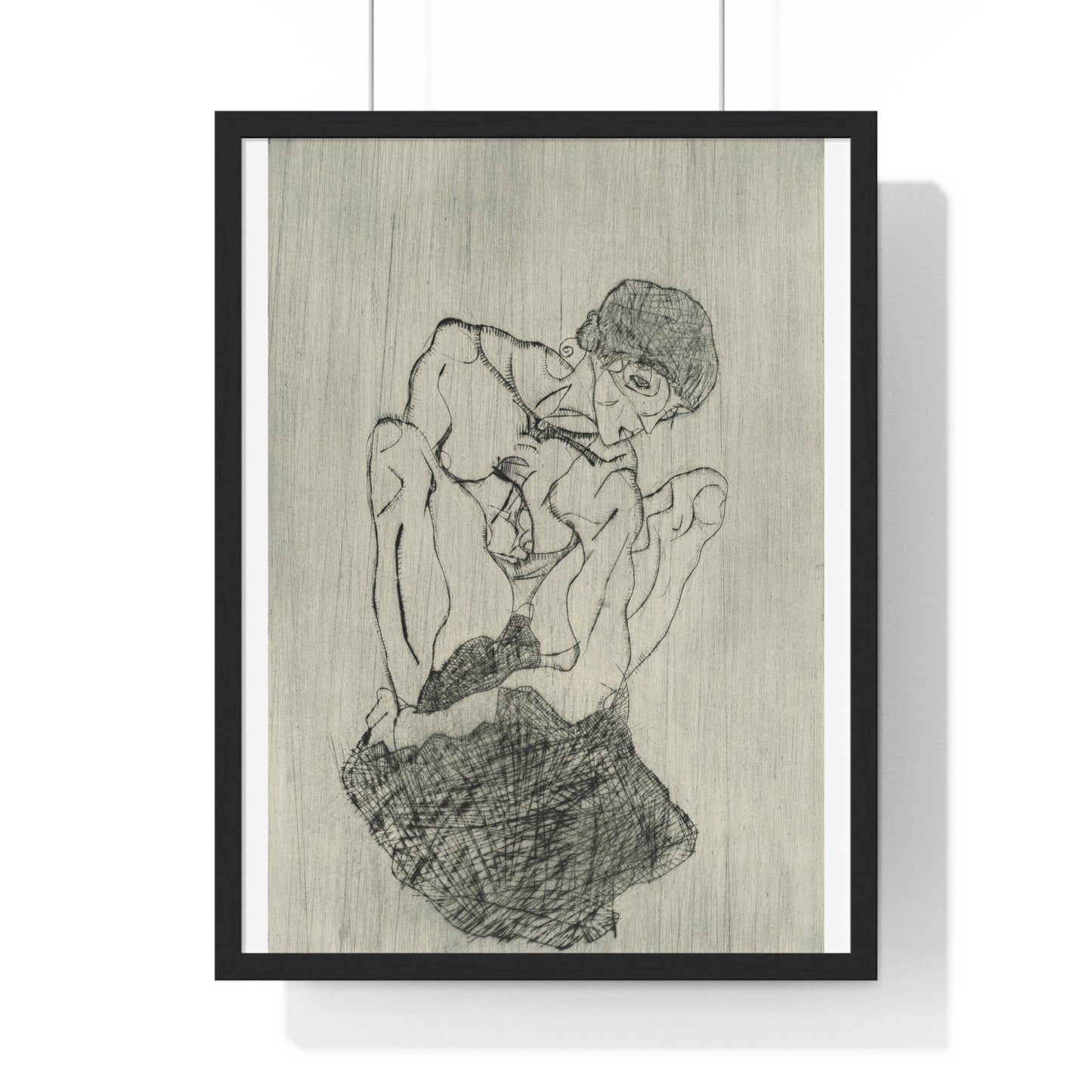 Das Graphische Werk von Egon Schiele (1971) by Egon Schiele, from the Original, Framed Art Print