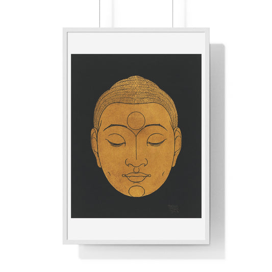 Head of Buddha (1943) by Reijer Stolk, from the Original, Framed Art Print