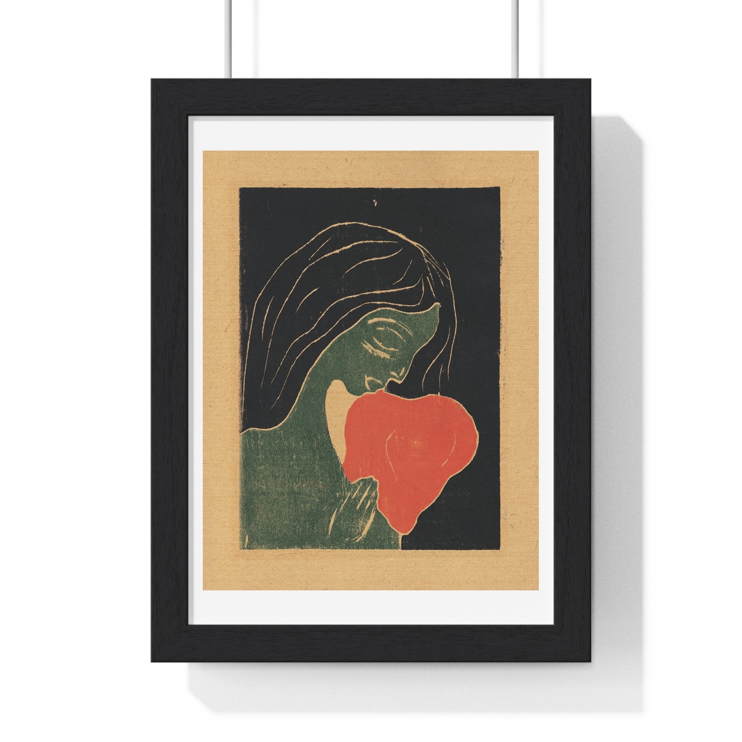 The Heart (1898–1899) by Edvard Munch, from the Original, Framed Print