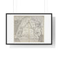 Antique Map of Arabia and Mesopotamia (1621) from the Original Sir Walter Raleigh Manuscript, Framed Print