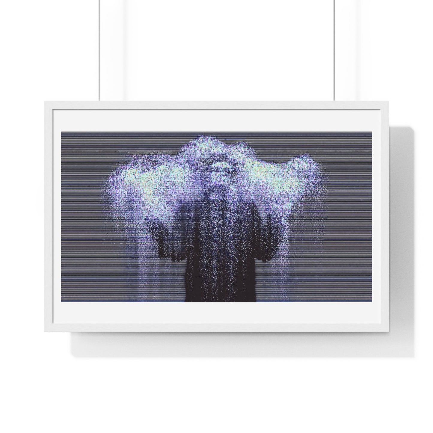 Man in the Energetic Realm, Abstract Art 'Designed by AI' Framed Print