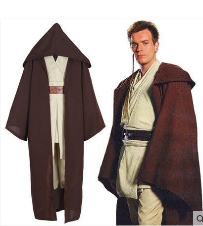 Star Wars Jedi Knight Fancy Dress Costume Cloak Belt and Pants Set