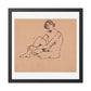 Nude Seated (circa 1910) by Albert Marquet, from the Original, Wooden Framed Print