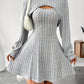 Vireous Two-Piece Dress, New Season Hooded Shawl Dress