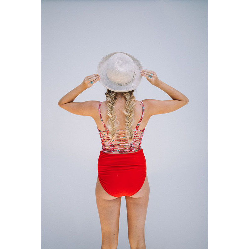 Pregnant Women's High Waist Two-Piece Swimwear