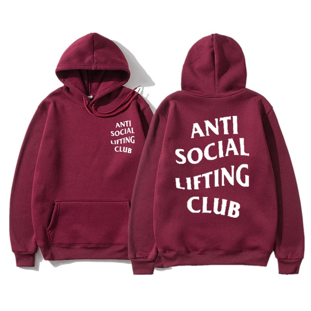 Anti Social Lifting Club Sweatshirt Hoodie Unisex