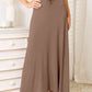 Vireous Full Size Soft Rayon Drawstring Waist Maxi Skirt