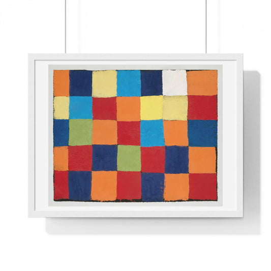 Qu 1 Color Chart (1930) by Paul Klee, from the Original, Framed Art Print