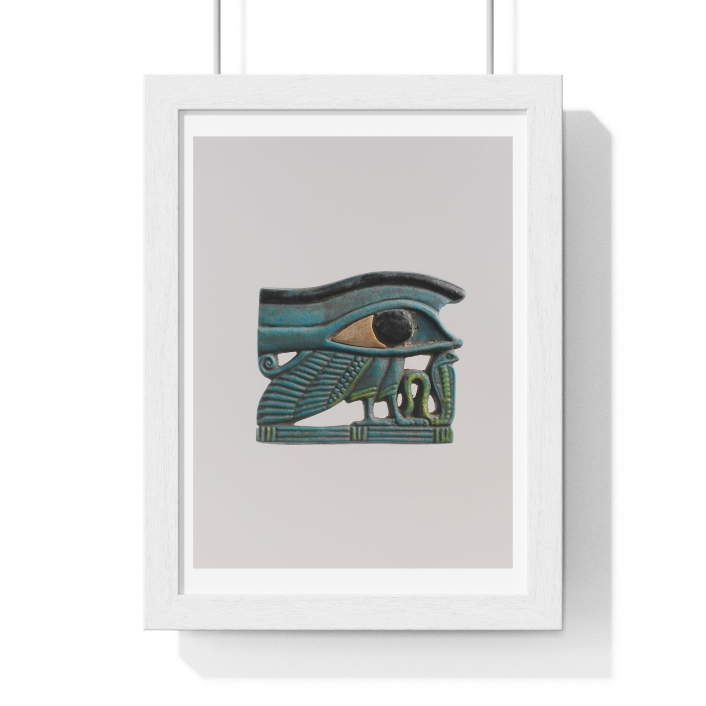 Wedjat Eye Amulet (circa 1070-664 BC) from the Original, Framed Art Print