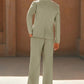 Men's Tawny Double-Breasted Blazer and Wide Leg Pants Suit