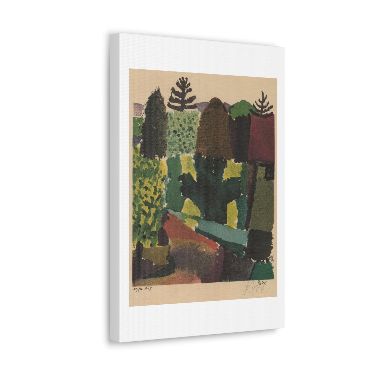 Park (1920) by Paul Klee, Canvas Art Print from the Original